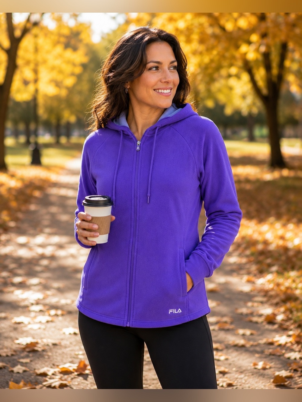 FILA. Performance Full Zip Hoodie – Women’s XL – Rich Purple